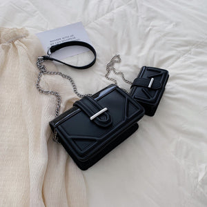 Tote Vibe Wristlet Crossbody Bag – Women’s Synthetic Leather Square Purse
