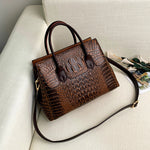 Tote Vibe Women’s Fashion Tote Bag Crocodile Pattern – Stylish Everyday Carry