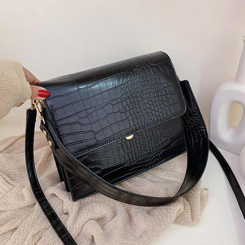 Tote Vibe Stone Pattern Single Shoulder Small Square Bag – Stylish Shoulder Bag Pattern