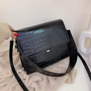 Tote Vibe Stone Pattern Single Shoulder Small Square Bag – Stylish Shoulder Bag Pattern
