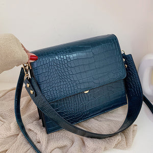 Tote Vibe Stone Pattern Single Shoulder Small Square Bag – Stylish Shoulder Bag Pattern