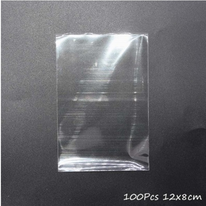 Tote Vibe 100Pcs Transparent Cotton Candy Bags for Party & Bakery