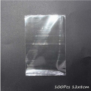 Tote Vibe 100Pcs Transparent Cotton Candy Bags for Party & Bakery