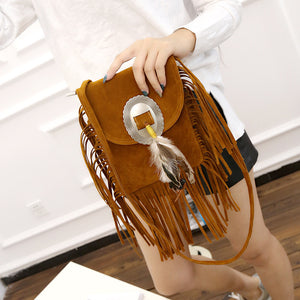 Tote Vibe Bag Fringe Leather Tote – Stylish Tassel PU Shoulder Bag