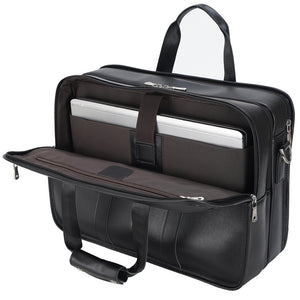 Tote Vibe 17 Inch Laptop Bag Leather – Genuine Cowhide Business Travel Tote
