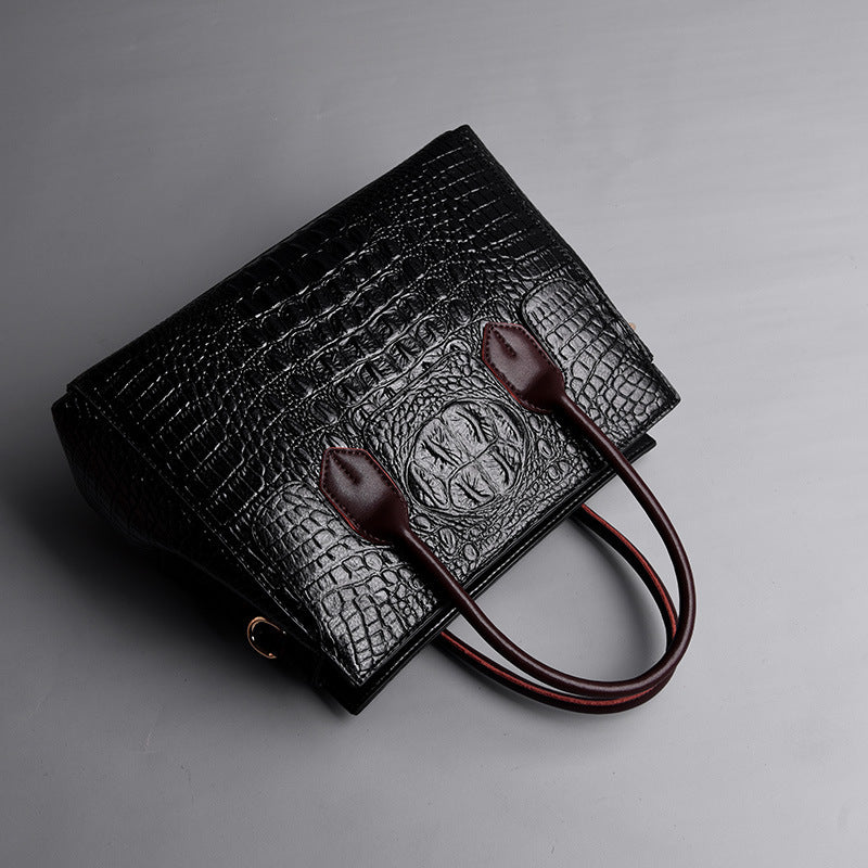 Tote Vibe Women’s Fashion Tote Bag Crocodile Pattern – Stylish Everyday Carry