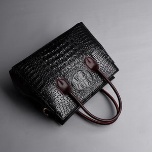 Tote Vibe Women’s Fashion Tote Bag Crocodile Pattern – Stylish Everyday Carry
