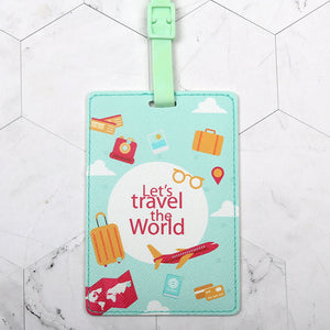 Tote Vibe School Bag Tags – Fashion PU Leather Personalized Luggage ID Tag