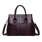 Tote Vibe Women’s Fashion Tote Bag Crocodile Pattern – Stylish Everyday Carry