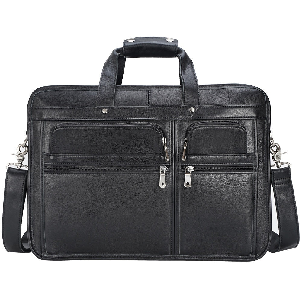 Tote Vibe 17 Inch Laptop Bag Leather – Genuine Cowhide Business Travel Tote