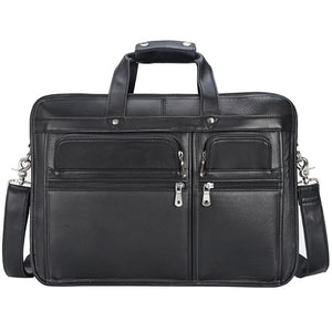 Tote Vibe 17 Inch Laptop Bag Leather – Genuine Cowhide Business Travel Tote