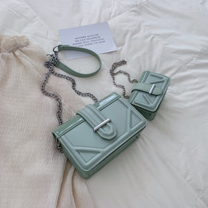 Tote Vibe Wristlet Crossbody Bag – Women’s Synthetic Leather Square Purse