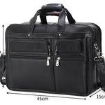 Tote Vibe 17 Inch Laptop Bag Leather – Genuine Cowhide Business Travel Tote