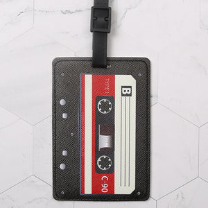 Tote Vibe School Bag Tags – Fashion PU Leather Personalized Luggage ID Tag