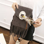 Tote Vibe Bag Fringe Leather Tote – Stylish Tassel PU Shoulder Bag