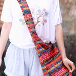 Tote Vibe Elephant Mandala Crossbody Gar Bags – Stylish Linen Shoulder Handbag
