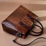 Tote Vibe Women’s Fashion Tote Bag Crocodile Pattern – Stylish Everyday Carry