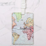 Tote Vibe School Bag Tags – Fashion PU Leather Personalized Luggage ID Tag