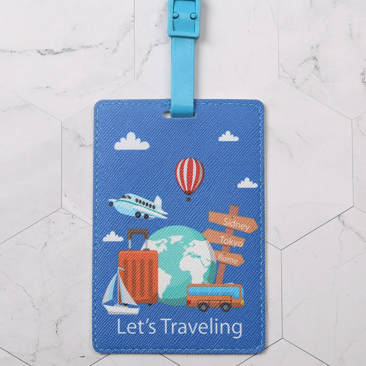 Tote Vibe School Bag Tags – Fashion PU Leather Personalized Luggage ID Tag