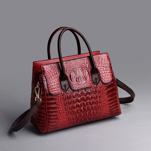 Tote Vibe Women’s Fashion Tote Bag Crocodile Pattern – Stylish Everyday Carry