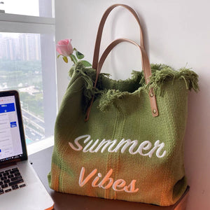 Tote Vibe Beach Please Tote – Large Travel Beach Bag Fashion Handbag