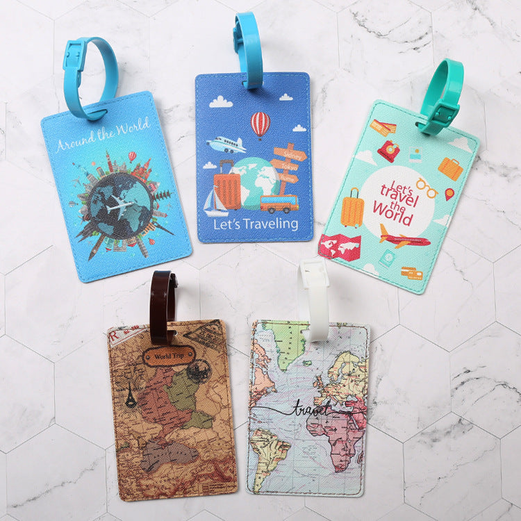 Tote Vibe School Bag Tags – Fashion PU Leather Personalized Luggage ID Tag