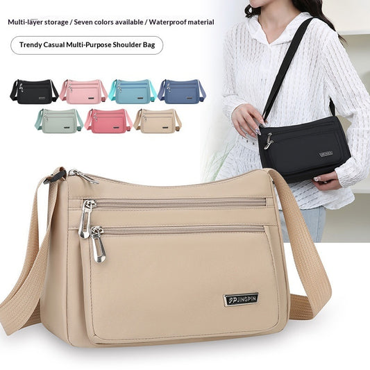 Fashionable Women’s Shoulder Commuter Bag – Trendy Nylon Crossbody | Tote Vibe