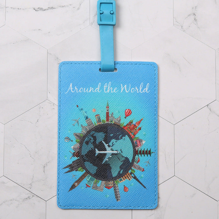 Tote Vibe School Bag Tags – Fashion PU Leather Personalized Luggage ID Tag