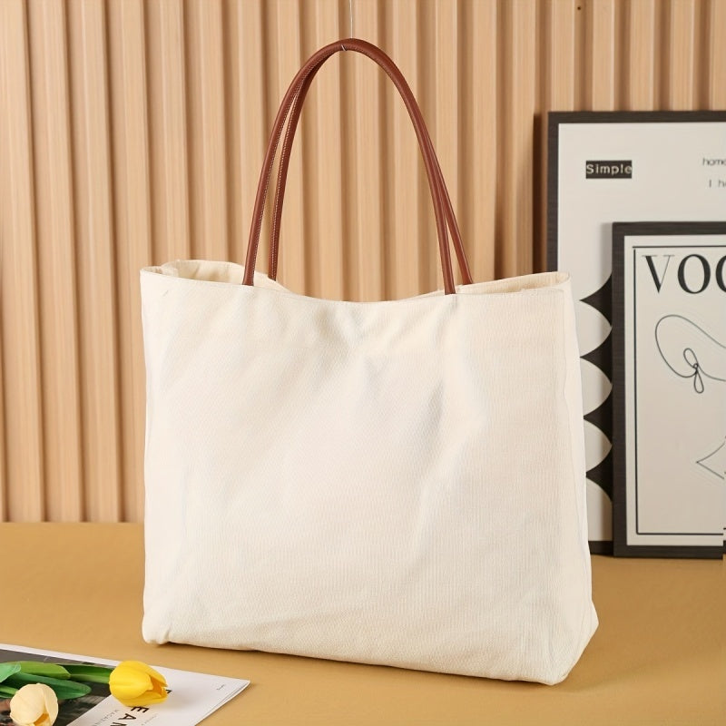 Tote Vibe Canvas Utility Tote – Large Durable Everyday Carry Bag